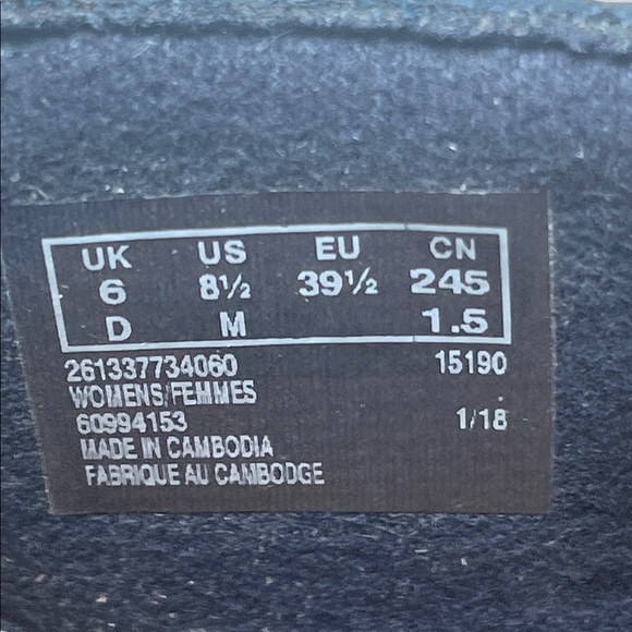 Clarks Lafley Rosen Wedge Sandals in Navy  Leather Slingback Sandals Size 8.5 - Picture 8 of 8